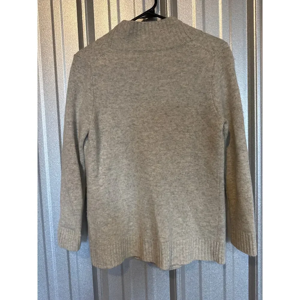 J. Crew Cardigan‎ Womens Cashmere Wool Blend Cozy Preppy V Neck Sweater Small
